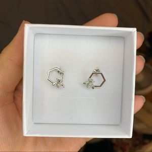 Sterling Silver Bee Earrings NIB